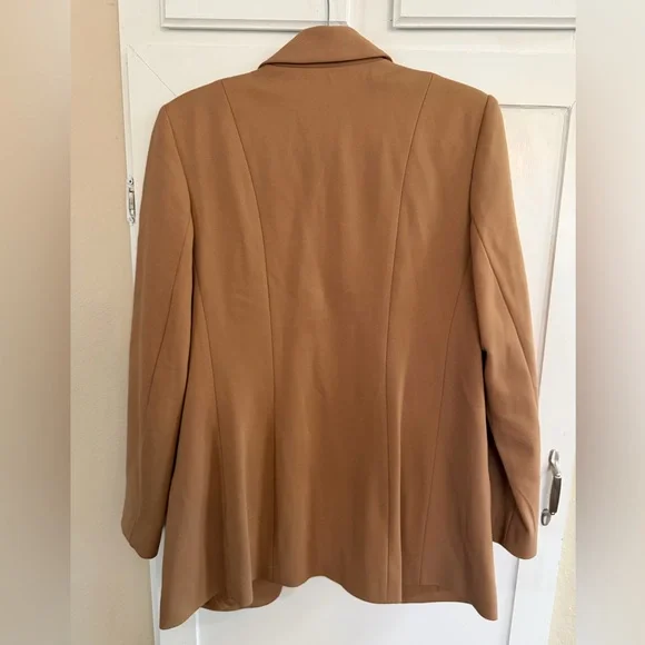 Express Women's Tan Open-Front Blazer - Picture 2 of 4